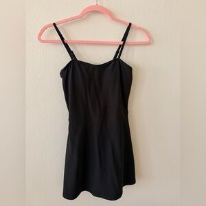 ALO | Black Spaghetti Strap Tennis Dress